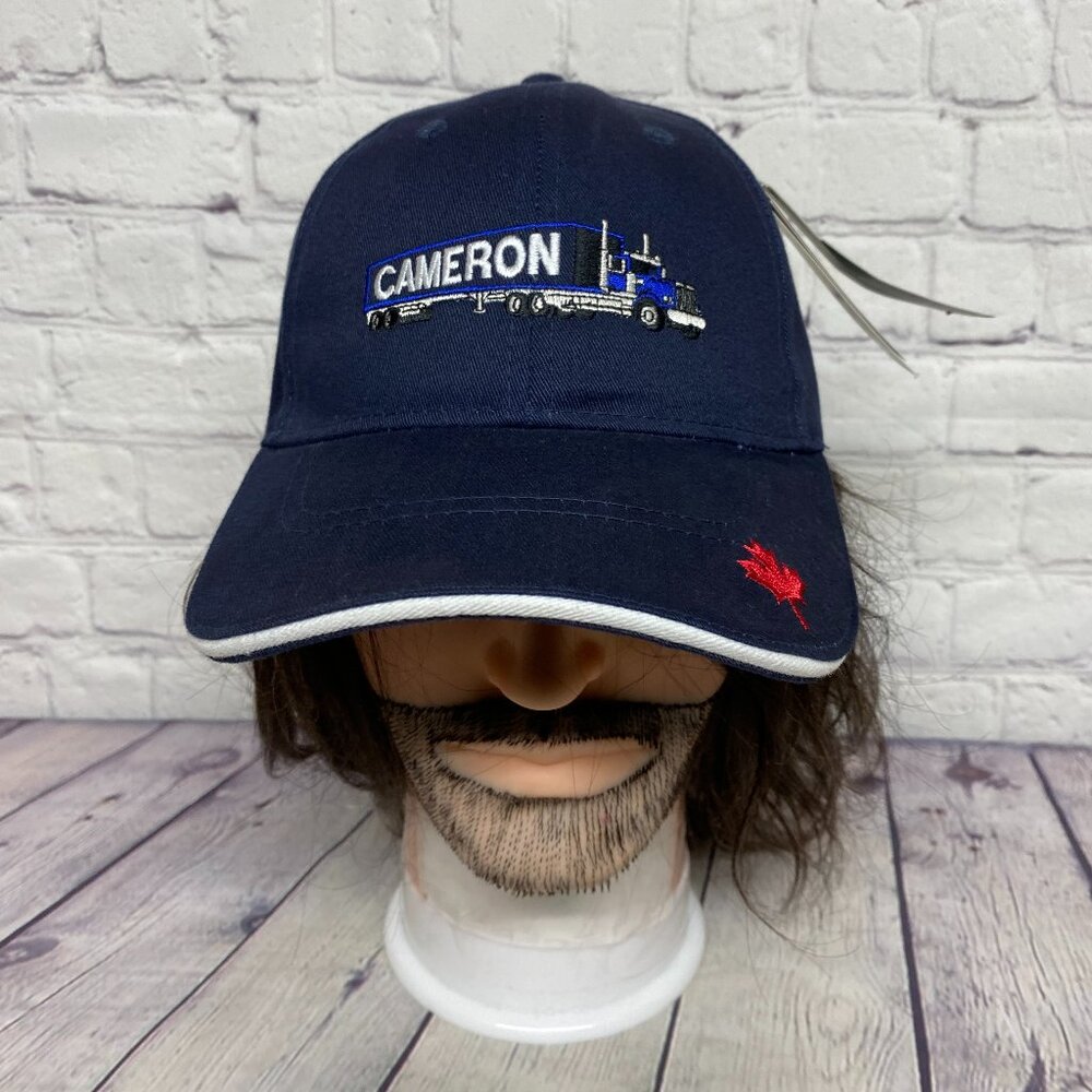 Baseball Hat Cap Strap Back Navy Blue Cameron Drive Into The Future NWT FERSTEN